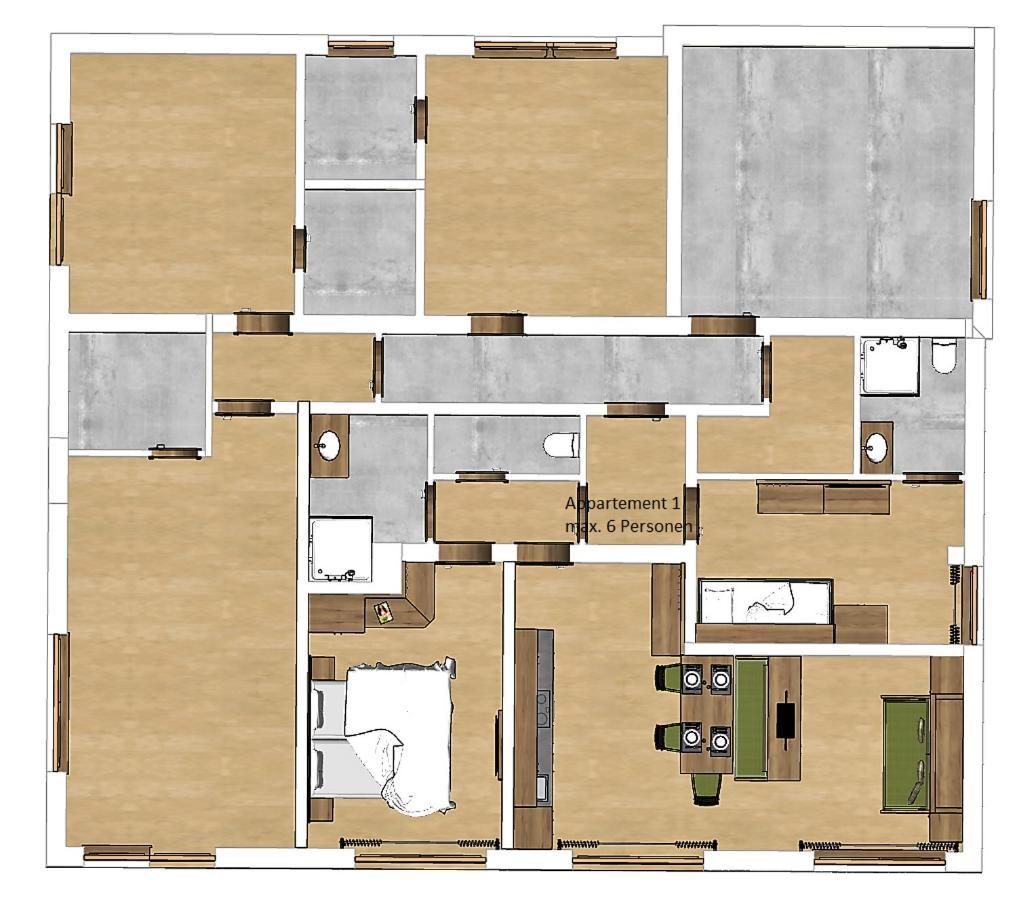 Appartements Alpin Заалбах-Хинтерглем Стая снимка